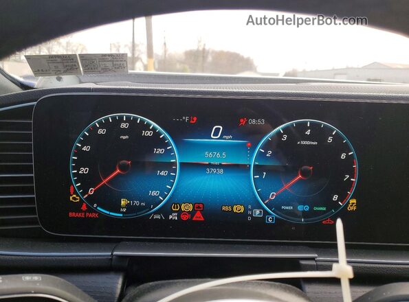 4JGFF8GE4PA990725 2023 MERCEDES-BENZ GLS White Instrument cluster view