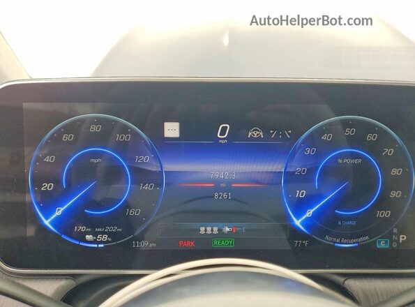 4JGGM2CB1PA003517 2023 MERCEDES-BENZ EQE Blue Սարքավորումների վահանակի տեսք