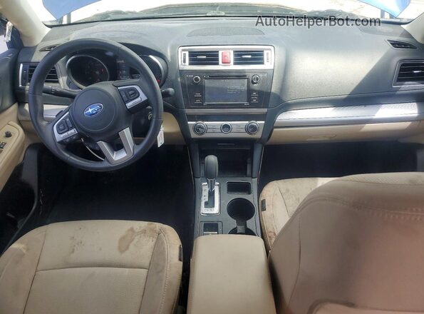 4S3BNAA64H3049358 2017 SUBARU LEGACY Синий Вид панели приборов