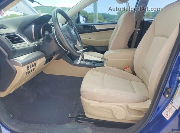 4S3BNAA64H3049358 2017 SUBARU LEGACY Синий Вид салона спереди