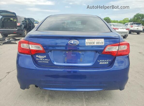 4S3BNAA64H3049358 2017 SUBARU LEGACY Синий Вид сзади