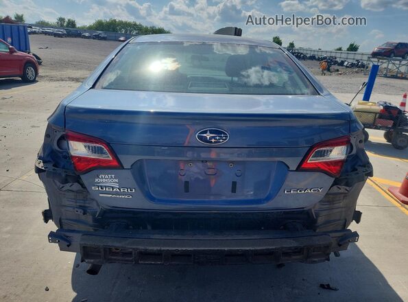 4S3BNAA65J3020523 2018 SUBARU LEGACY Синий Вид сзади