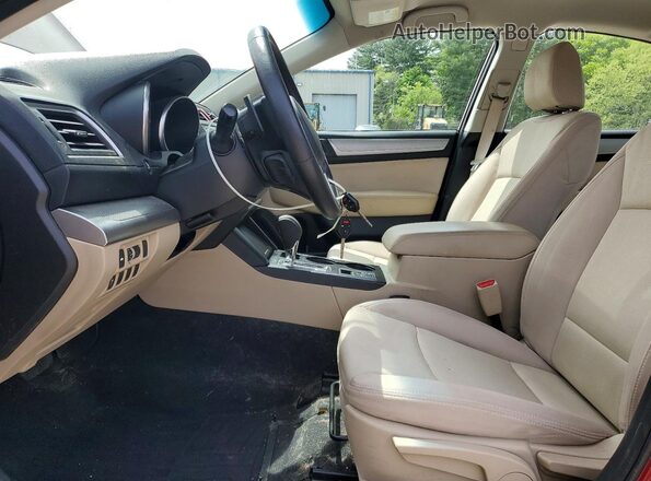 4S3BNAB65H3055863 2017 SUBARU LEGACY Бордовый Вид салона спереди