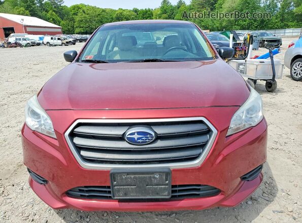 4S3BNAB65H3055863 2017 SUBARU LEGACY Бордовый Вид спереди