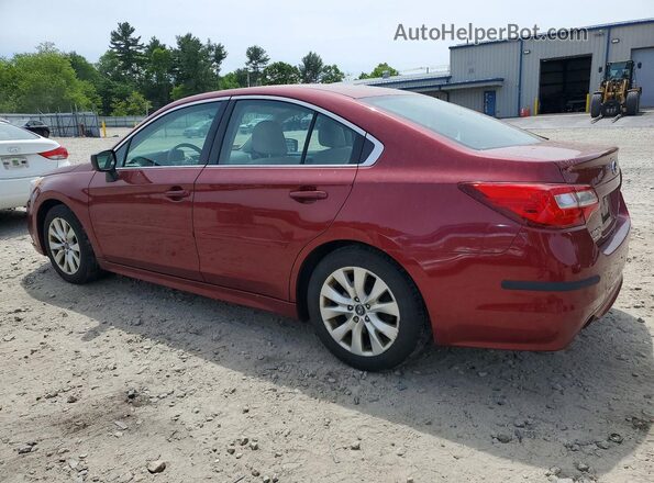 4S3BNAB65H3055863 2017 SUBARU LEGACY Бордовый Задняя левая четверть