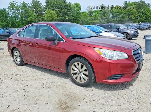 4S3BNAB65H3055863 2017 SUBARU LEGACY Бордовый Передняя правая четверть
