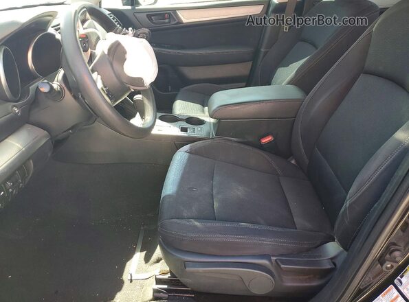 4S3BNAB67K3028655 2019 SUBARU LEGACY Черный Вид салона спереди