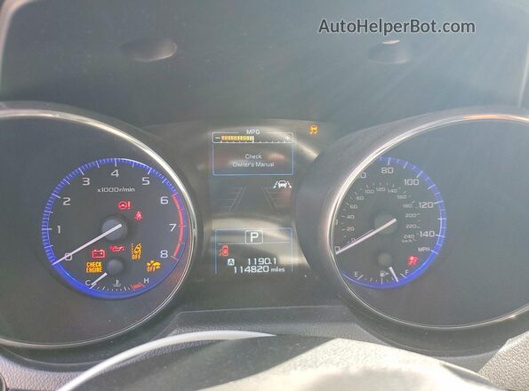 4S3BNAB67K3028655 2019 SUBARU LEGACY Черный Вид щитка приборов