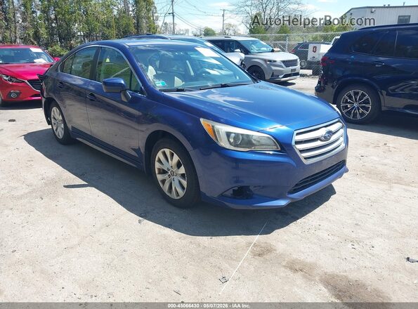 4S3BNAC62H3033205 2017 SUBARU LEGACY Синий Передняя правая четверть