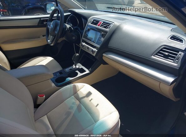 4S3BNAC62H3033205 2017 SUBARU LEGACY Синий Вид салона спереди