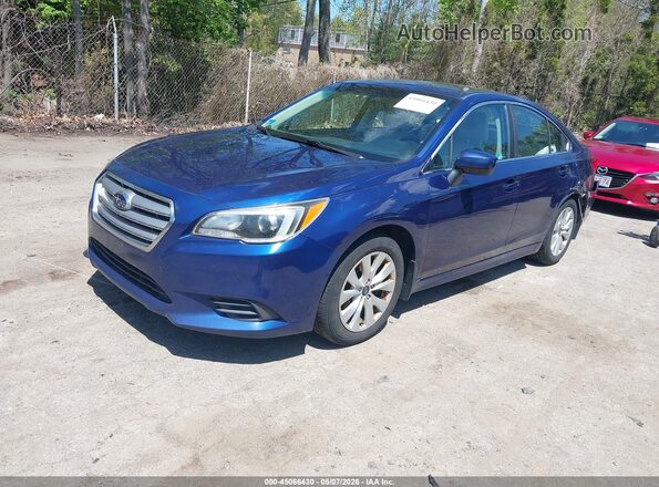 4S3BNAC62H3033205 2017 SUBARU LEGACY Синий Передняя левая четверть