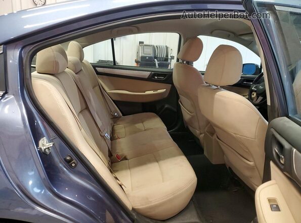 4S3BNAC66H3052999 2017 SUBARU LEGACY Синий Вид задних сидений