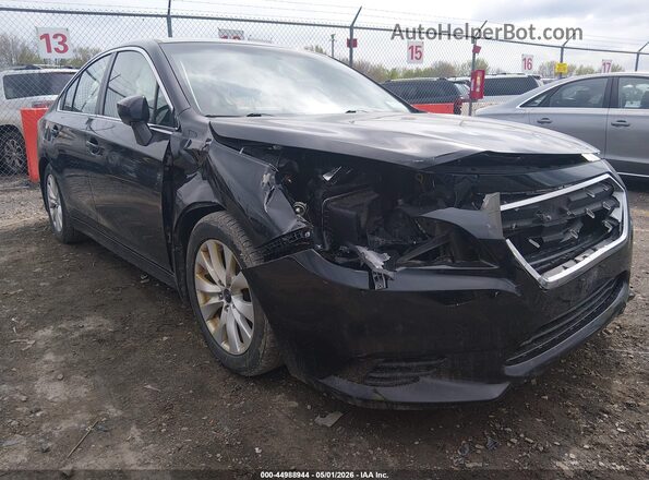4S3BNAC68H3068783 2017 SUBARU LEGACY Black Widok z przodu