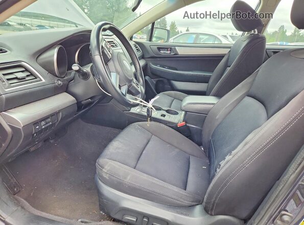 4S3BNAC69H3043939 2017 SUBARU LEGACY Серый Вид салона спереди