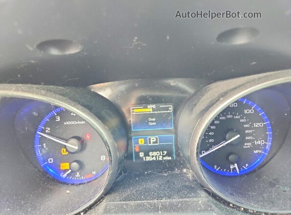 4S3BNAC69H3043939 2017 SUBARU LEGACY Серый Вид щитка приборов