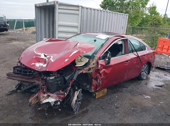 4S3BNAD63J3035792 2018 SUBARU LEGACY Бордовый Передняя левая четверть