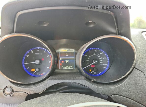4S3BNAE63G3038392 2016 SUBARU LEGACY Черный Вид щитка приборов