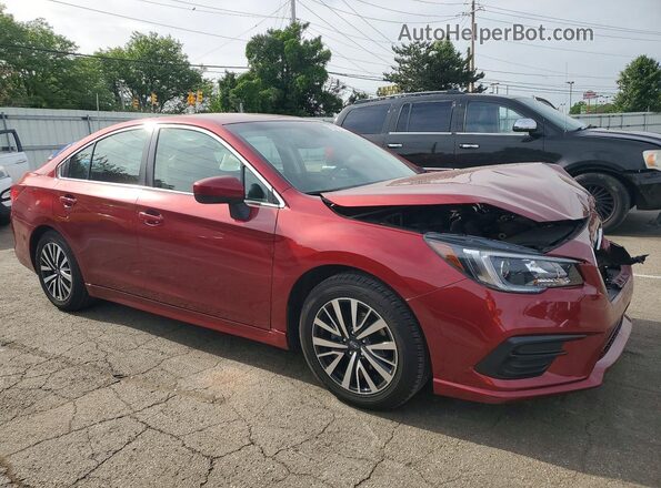 4S3BNAF60K3034890 2019 SUBARU LEGACY Темно-бордовый Передняя правая четверть