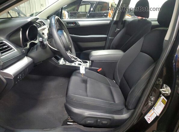 4S3BNAF60K3038437 2019 SUBARU LEGACY Black Widok wnętrza z przodu