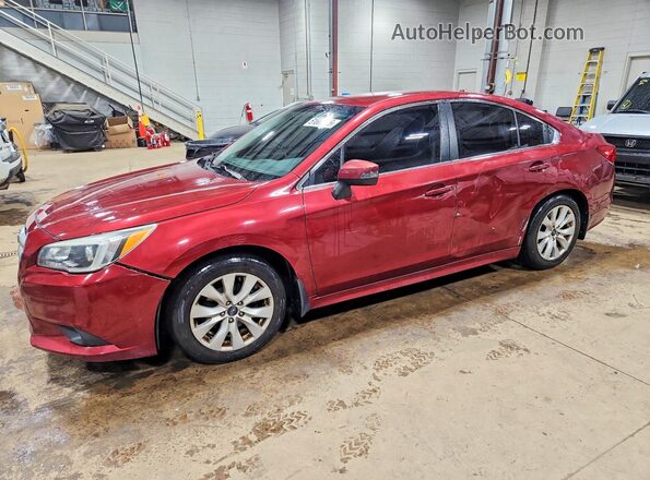 4S3BNAF64G3045348 2016 SUBARU LEGACY Бордовый Передняя левая четверть
