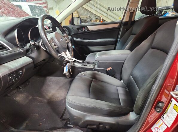 4S3BNAF64G3045348 2016 SUBARU LEGACY Бордовый Вид салона спереди