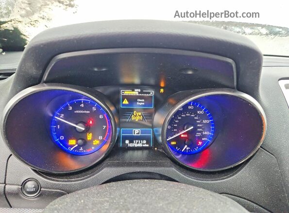 4S3BNAH64H3004748 2017 SUBARU LEGACY Серебряный Вид щитка приборов