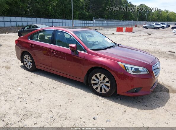 4S3BNAH67H3033175 2017 SUBARU LEGACY Темно-бордовый Передняя правая четверть