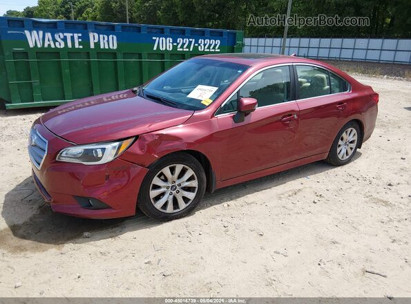 4S3BNAH67H3033175 2017 SUBARU LEGACY Темно-бордовый Передняя левая четверть