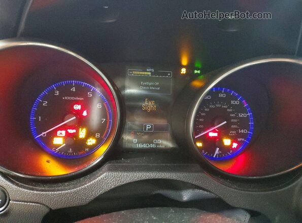 4S3BNAN65G3014238 2016 SUBARU LEGACY Бордовый Вид щитка приборов