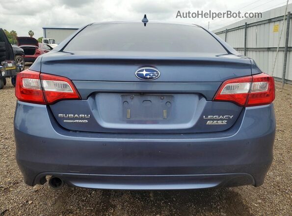 4S3BNAN66H3006280 2017 SUBARU LEGACY Синий Вид сзади