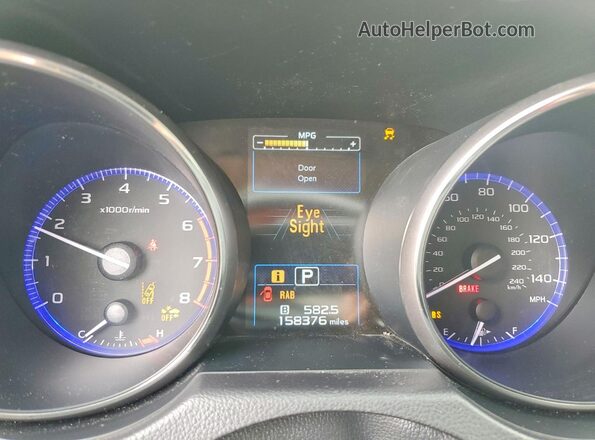 4S3BNAN66H3006280 2017 SUBARU LEGACY Синий Вид щитка приборов
