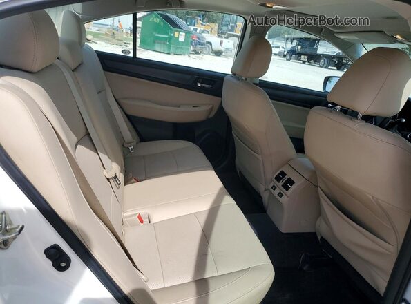 4S3BNAN67H3023735 2017 SUBARU LEGACY Белый Вид задних сидений