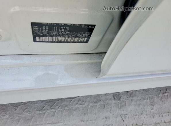 4S3BNAN67H3023735 2017 SUBARU LEGACY Белый Вид подкапотного пространства