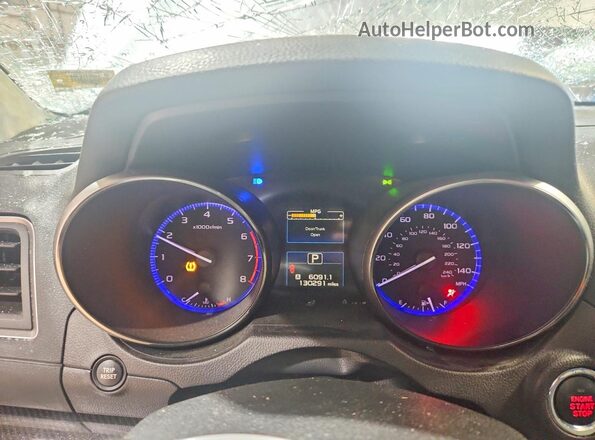 4S3BNAR65H3036400 2017 SUBARU LEGACY Синий Вид щитка приборов
