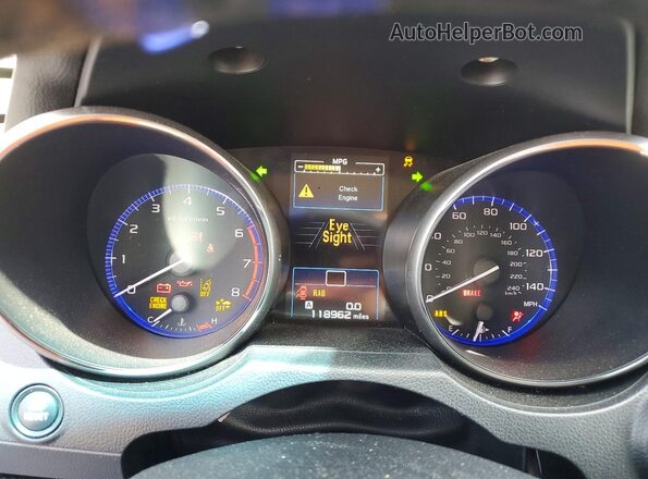 4S3BNAS69J3023973 2018 SUBARU LEGACY Белый Вид щитка приборов