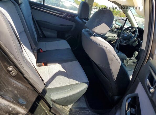 4S3BNAS69K3018015 2019 SUBARU LEGACY Black Вид задніх сидінь