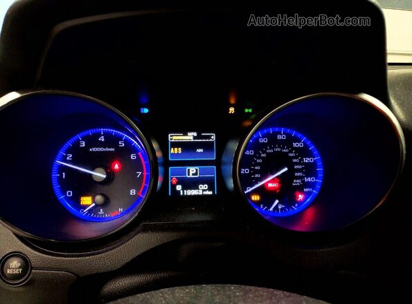 4S3BNBD65G3026204 2016 SUBARU LEGACY Blue Вид щитка приладів