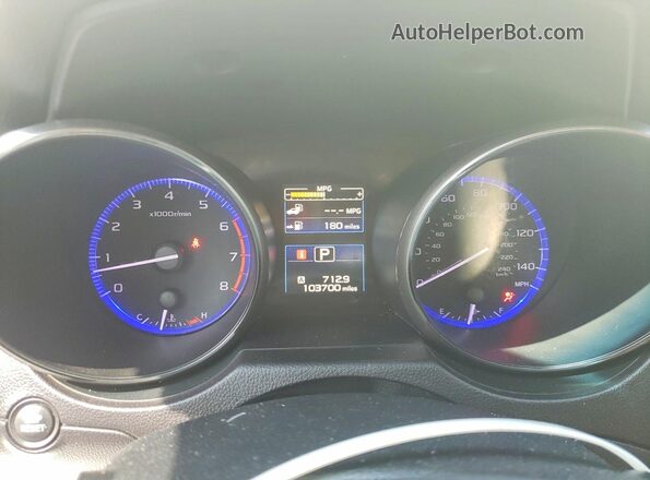 4S3BNBD67G3025636 2016 SUBARU LEGACY White Instrument cluster view