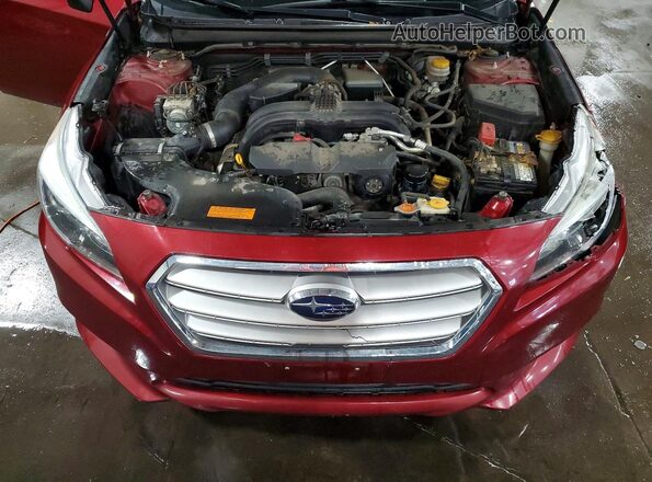 4S3BNBN67G3042063 2016 SUBARU LEGACY Burgundy Widok wnętrza z tyłu