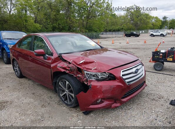 4S3BNBN69G3014359 2016 SUBARU LEGACY Красный Передняя правая четверть