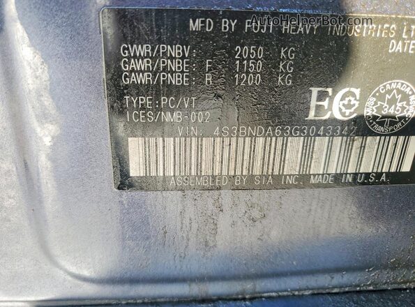 4S3BNDA63G3043342 2016 SUBARU LEGACY Серый Вид подкапотного пространства