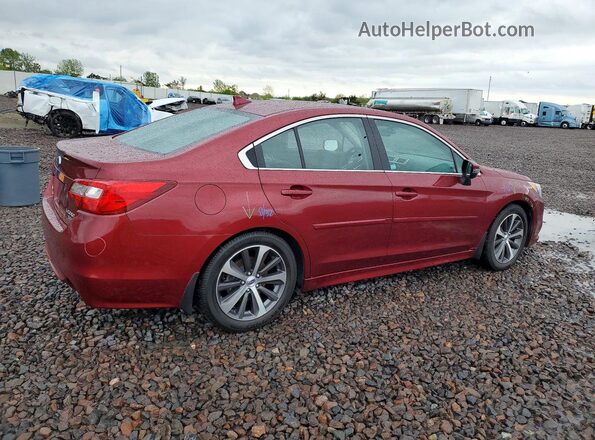 4S3BNEN64H3035395 2017 SUBARU LEGACY Красный Задняя правая четверть