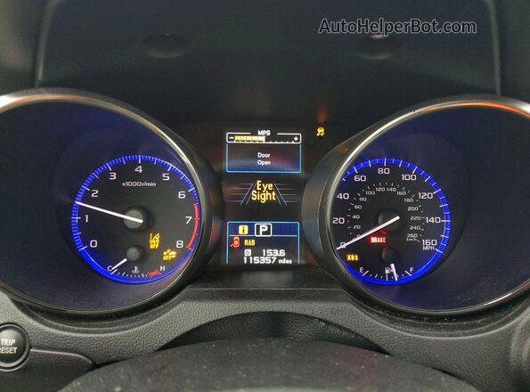 4S3BNEN64H3035395 2017 SUBARU LEGACY Красный Вид щитка приборов