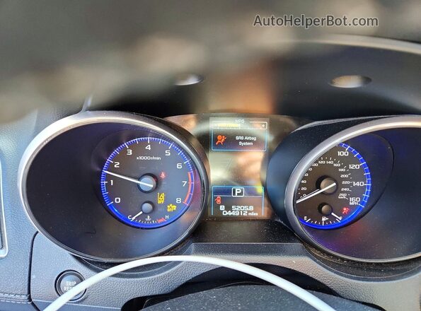 4S3BNEN68J3026768 2018 SUBARU LEGACY Синий Вид щитка приборов
