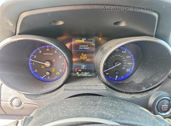 4S3BNEN69H3054153 2017 SUBARU LEGACY Серый Вид щитка приборов