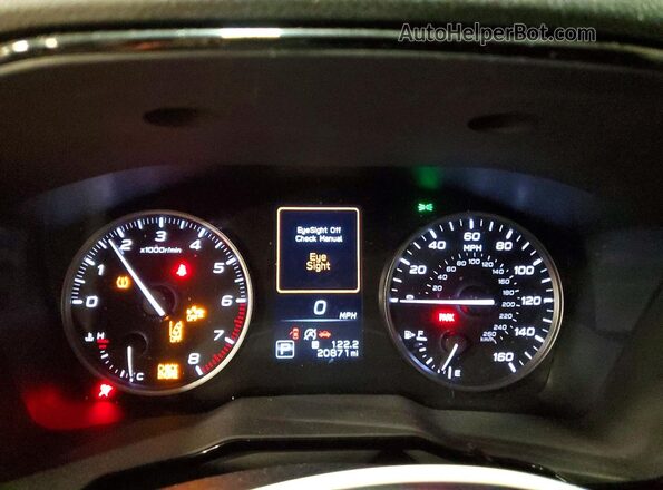 4S3BWAB64R3019712 2024 SUBARU LEGACY Черный Вид щитка приборов