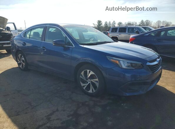4S3BWAC64L3012748 2020 SUBARU LEGACY Blue Передня права чверть