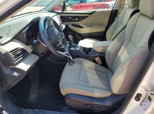 4S3BWAC68L3033621 2020 SUBARU LEGACY Белый Вид салона спереди