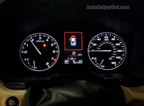 4S3BWAF61M3013613 2021 SUBARU LEGACY Белый Вид щитка приборов