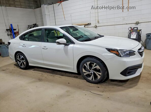 4S3BWAF61M3013613 2021 SUBARU LEGACY Белый Передняя правая четверть